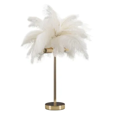 LAMPA STOŁOWA PALM BIAŁA 40X55 cm